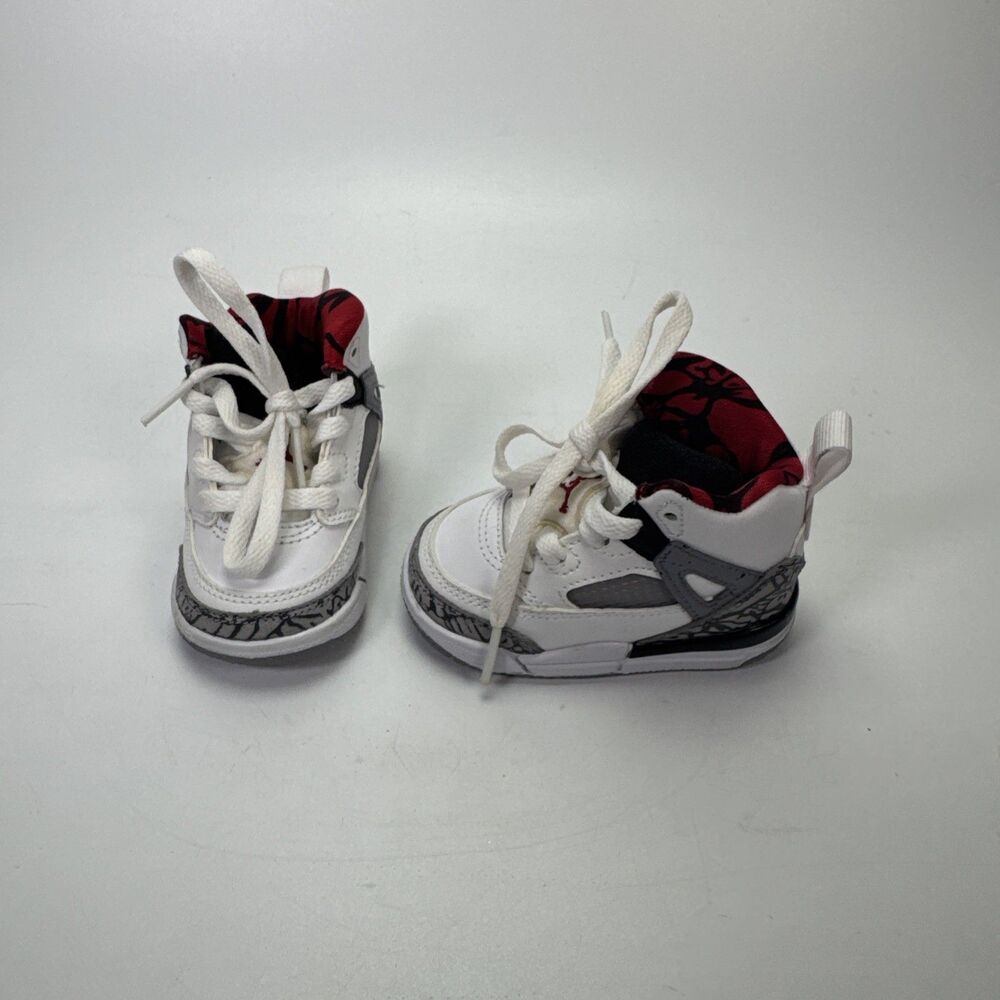 Nike Air Jordan Spizike BT White Black Red Sneakers 317701 122 Toddler Size 3c